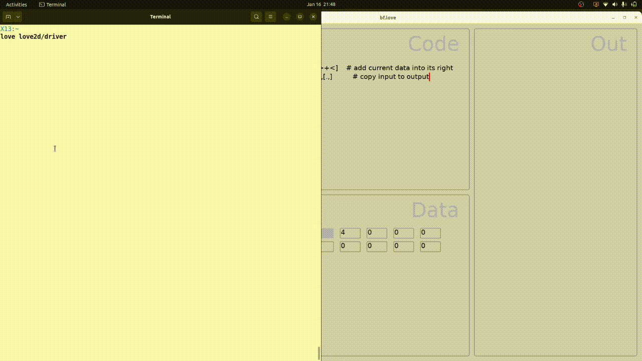 screenshot of driver app showing overview of this repo
